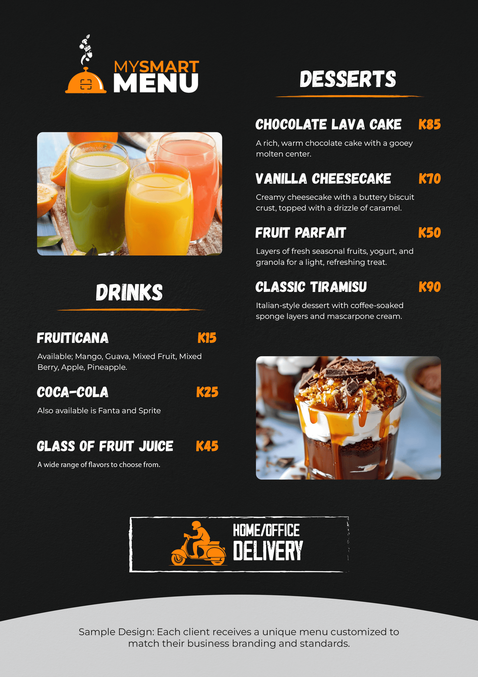Drinks and Desserts